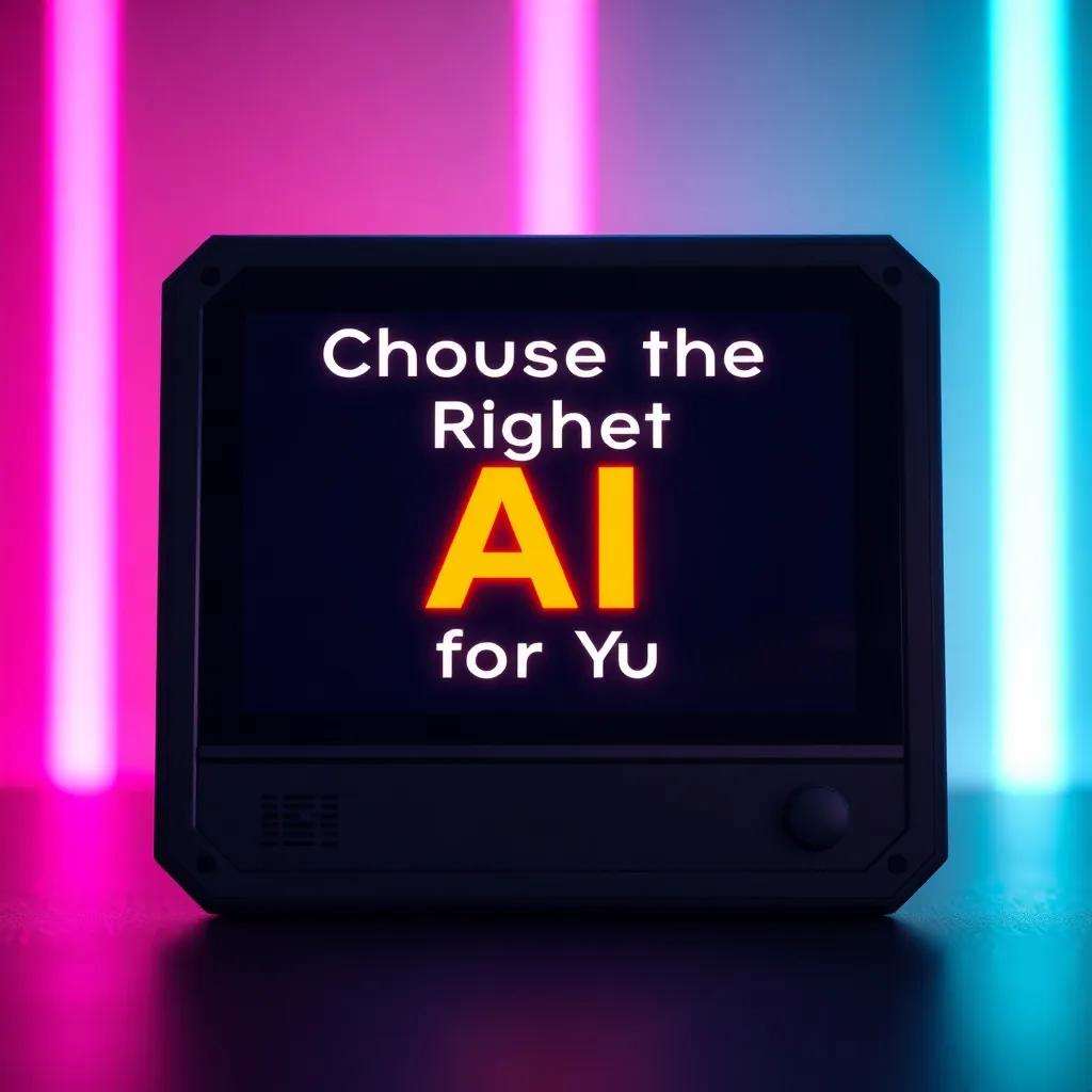 Choosing the Right ⁢AI⁣ for You